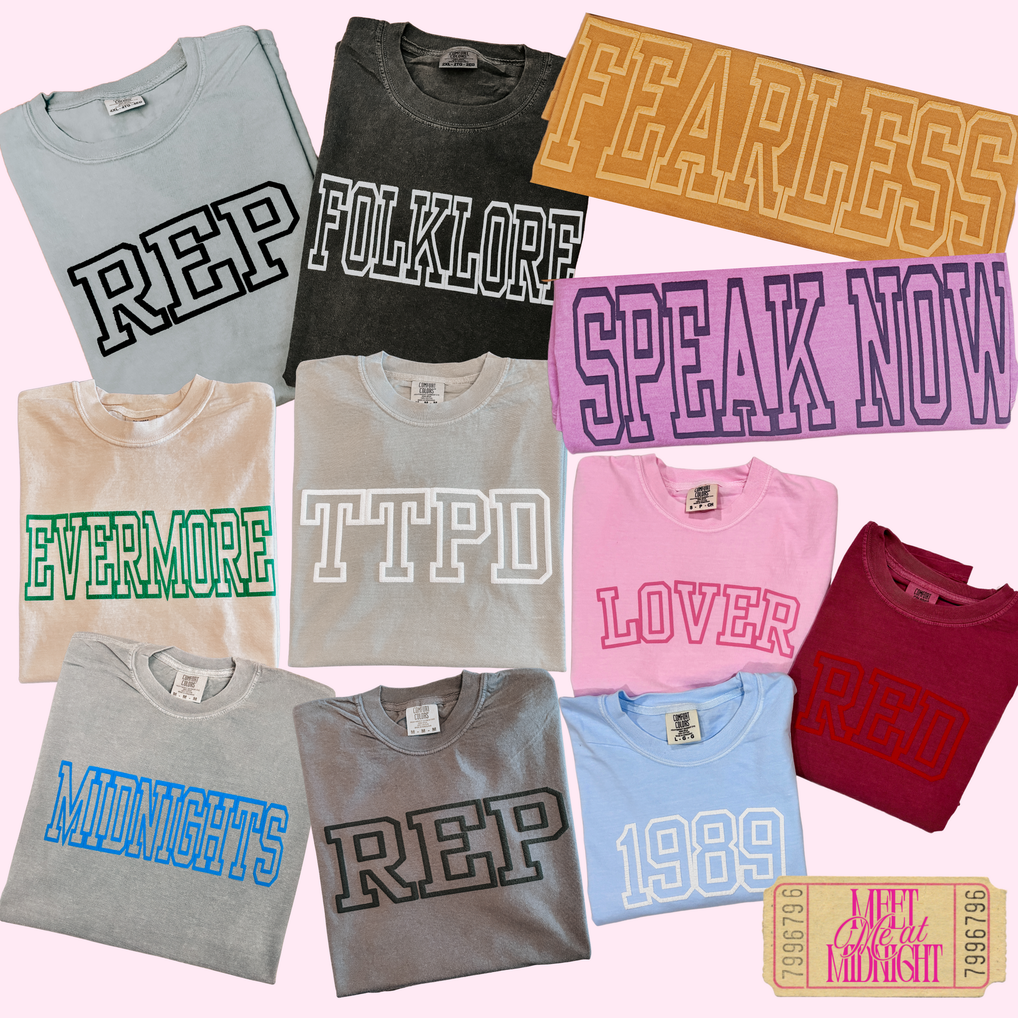 Mystery comfort colors puff tee