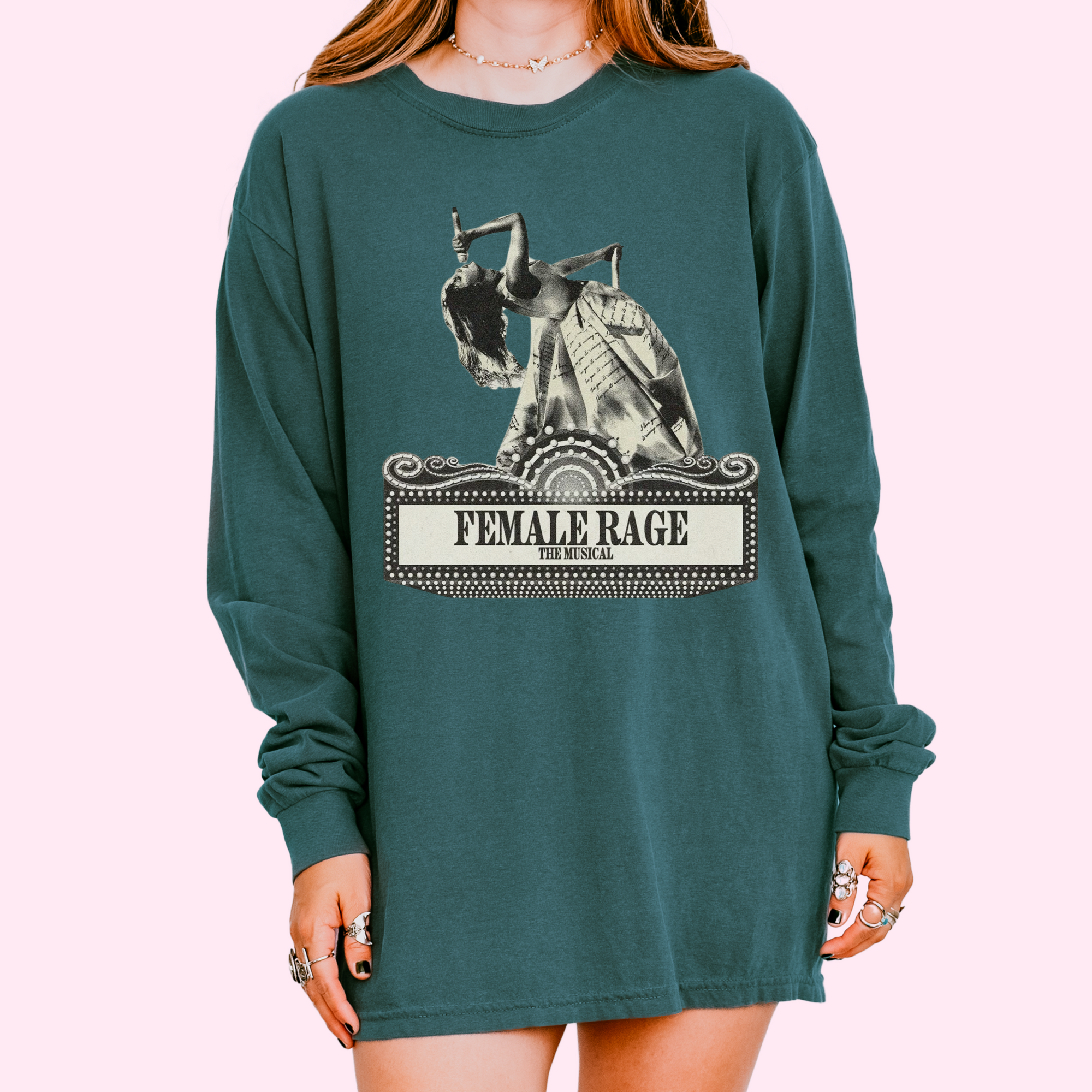 Female rage the musical comfort colors tee