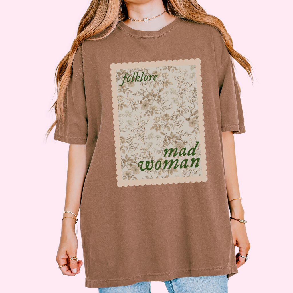 Mad woman comfort colors tee