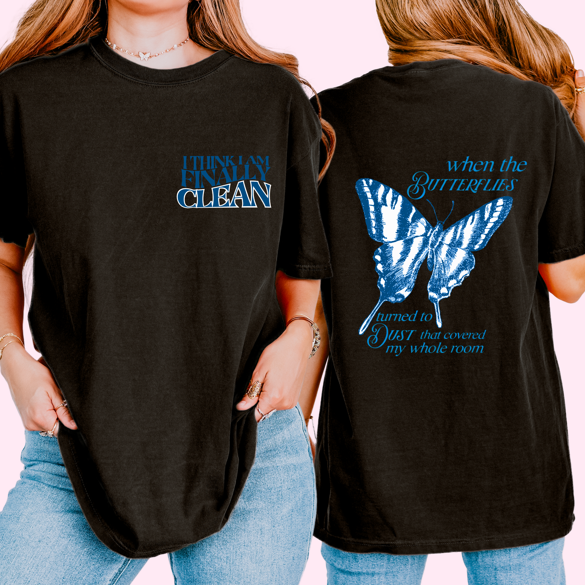 Finally clean comfort colors front and back tee