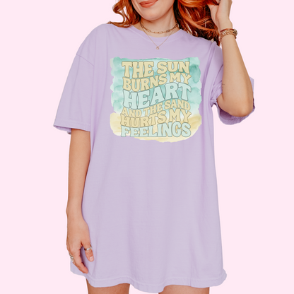 The sand hurts my feelings comfort colors tee