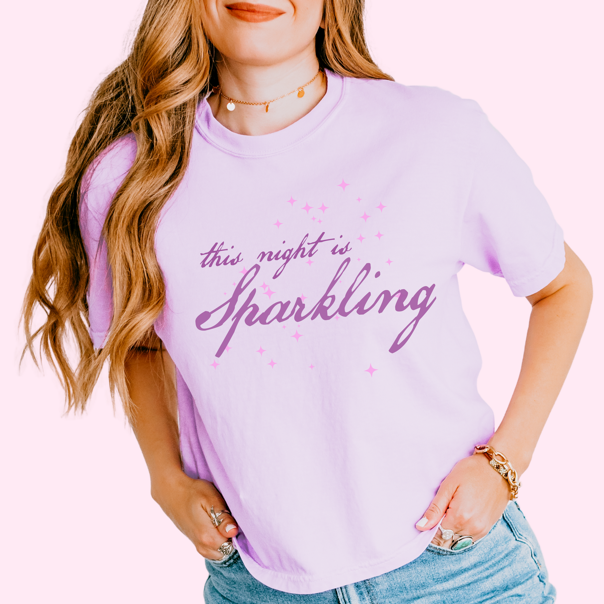 This night is sparkling comfort colors tee