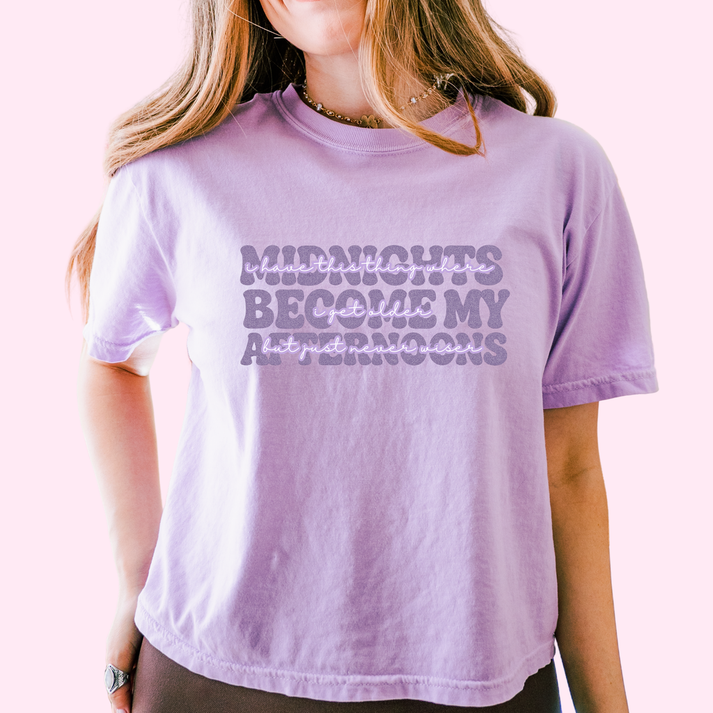 Midnights become my afternoons comfort colors tee